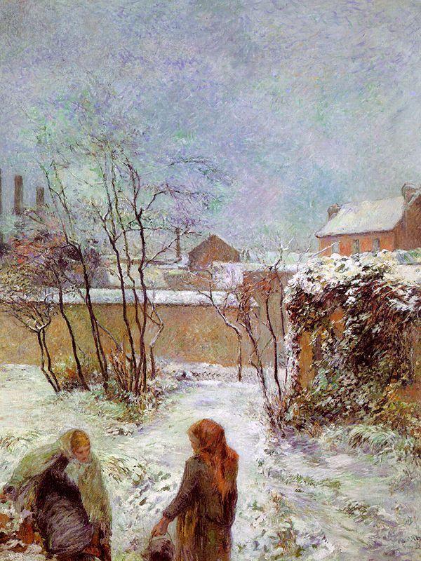 Paul Gauguin The Garden in Winter, rue Carcel oil painting picture